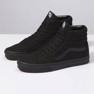 VANS Sk8-Hi Shoes in All Black